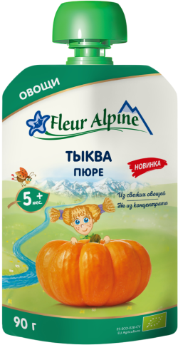 Пюре Fleur Alpine (Флер Альпин) Тыква, 90 г