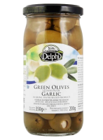 Оливки фаршированные чесноком, 350 г