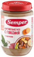 Пюре Semper (Сэмпер) Картофельное рагу с говядиной, 190 г