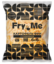 Картофель фри с панировкой 6x6 мм (S02) Fry Me Premium, 2,5 кг