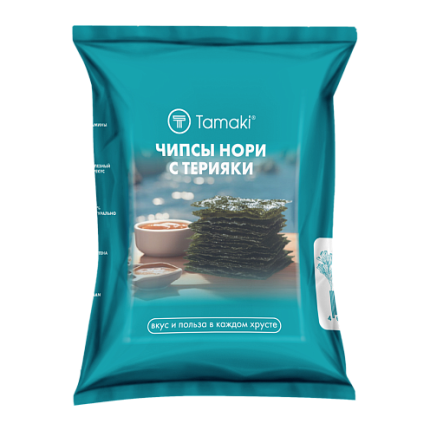 Морская капуста сушеная (чипсы нори) со вкусом Терияки, 4 г