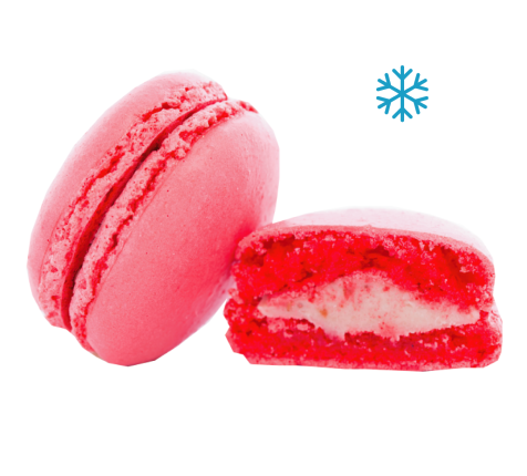 Пирожное Макарон с начинкой клубника-лимон замороженное, 1 упак/25 шт*17 г. Заказ кратно 25 шт 