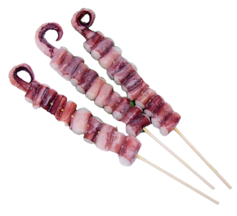 Щупальца кальмара гигантского на шпажке IQF, 500 г