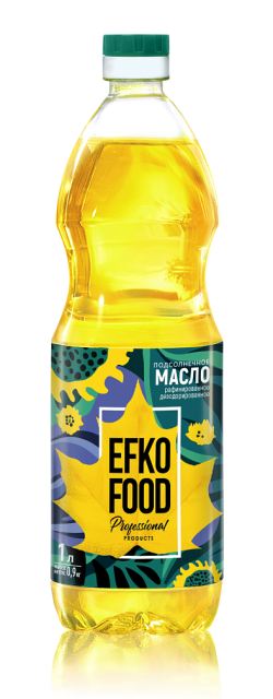 Масло подсолнечное рафинированное дезодорированное Высший сорт, 1 л