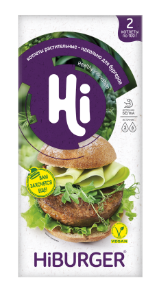 Растительные Котлеты HiBurger замороженные, 200 г