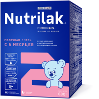Смесь молочная сухая Nutrilak Premium (Нутрилак Премиум) 2 адаптированная, 600 г