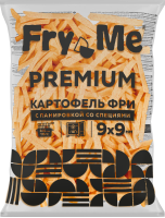 Картофель фри c панировкой со специями 9х9 мм (FMB9) Fry Me Premium, 2,5 кг