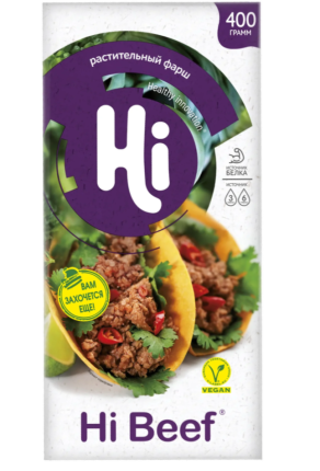 Растительный Фарш HiBeef замороженный, 400 г 