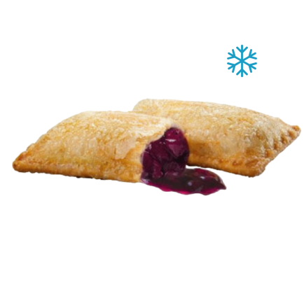 Пирожок с начинкой из лесных ягод, 85 г/128 шт (для приготовления во фритюре) 