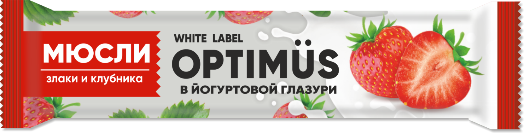 Батончик-мюсли Злаки и клубника в йогуртовой глазури, 30 г