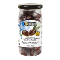 Маслины Каламата с косточкой сушеные с добавлением масла, 200 г