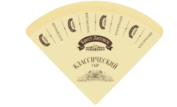 Сыр п/тв классический м.д.ж. 45%, (4 кус - 1 голова), кг