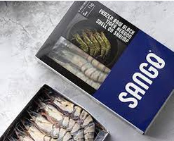 Креветки тигровые в панцире с головой 13/15, 1 кг