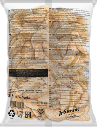 Картофельные дольки с кожурой и специями (TRW01) Triumph, 2,5 кг