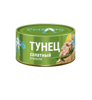 Тунец полосатый салатный в масле, 170 г