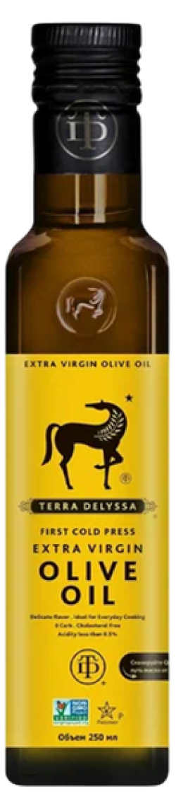 Масло оливковое нерафинированное высшего качества Extra Virgin, 0,25 л