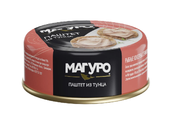 Паштет из тунца желтоперого и полосатого, 90 г