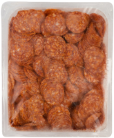 Колбаса Чоризо сырокопченая полусухая замороженная нарезка, 1 кг