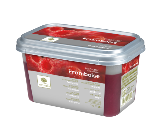 Замороженное пюре из фруктов с добавлением сахара Малина, 1 кг