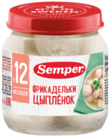 Пюре Semper (Сэмпер) Фрикадельки Цыпленок, 100 г