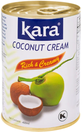 Сливки на основе мякоти кокосового ореха 25% Coconut Cream, 400 мл 