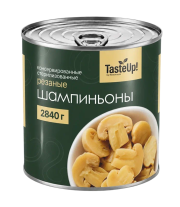 Шампиньоны резаные консервированные, 3100 мл/2840 г (масса продукта 1800 г)