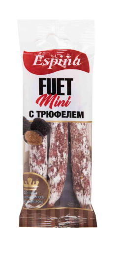 Колбаса Фуэт-мини из говядины с трюфелем сыровяленая полусухая, 60 г