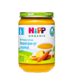 Пюре HiPP (Хипп) Овощной крем-суп с индейкой, 190 г