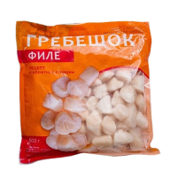 Гребешок 40/60 замороженный без икры IQF, 500 г