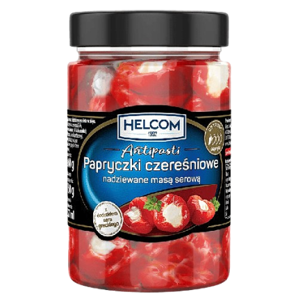 Перчики черри с мягким сыром в масле, 260 г (масса продукта 150 г)