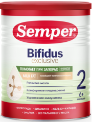 Смесь сухая Semper Bifidus Exclusive (Сэмпер Бифидус Эксклюзив) 2, 400 г