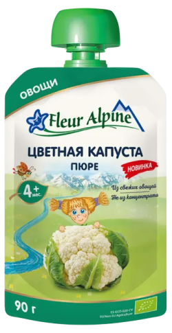 Пюре Цветная капуста, 90 г