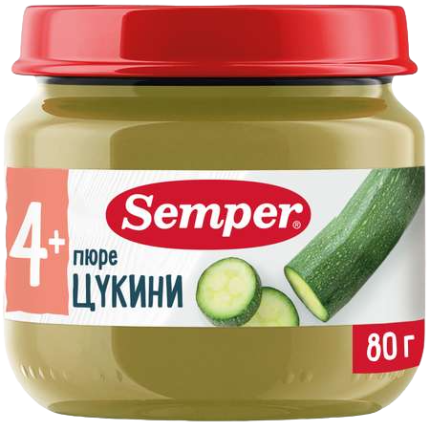 Пюре детское цукини, 80 г