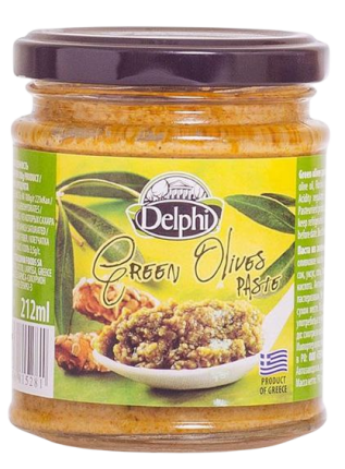 Паста из зеленых оливок, 190 г