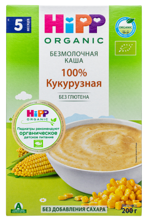 Каша HiPP (Хипп) безмолочная Кукурузная, 200 г