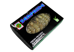 Креветки черные тигровые с/м с головой в панцире 16/20, 1 кг 