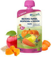 Пюре Fleur Alpine (Флер Альпин) Яблоко, тыква, морковь и киноа, 120 г 