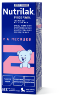 Смесь молочная Nutrilak Premium 2 (Нутрилак) адаптированная стерилизованная, 200 мл