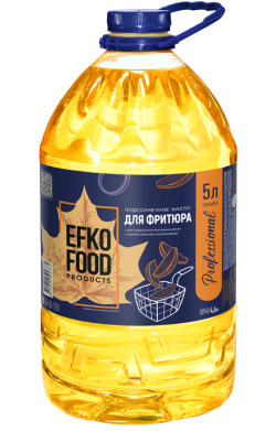 Масло подсолнечное раф.дез.для фритюра, 5 л