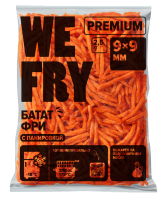 Картофель фри сладкий с панировкой (БАТАТ) 9х9 мм (BAT9) Premium We Fry, 2,5 кг