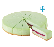 Пирог сырный Чизкейк Фисташка и Малина замороженный, 2 кг (16 порций)