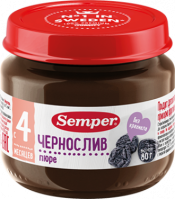 Пюре Semper (Сэмпер) Чернослив, 80 г