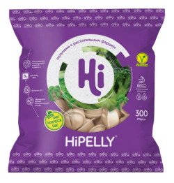 Растительные пельмени в тесте HiPelly замороженные, 300 г 