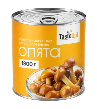 Опята консервированные, 3100 мл/2840 г (масса продукта 1800 г)