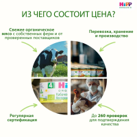 Пюре HiPP (Хипп) Овощной крем-суп с нежной телятиной, 190 г