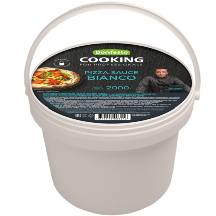 Сыр мягкий сливочный Белый соус для пиццы 70%, 2 кг