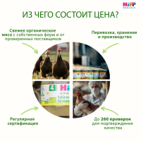 Пюре HiPP (Хипп) Овощной крем-суп с кабачком и индейкой, 190 г