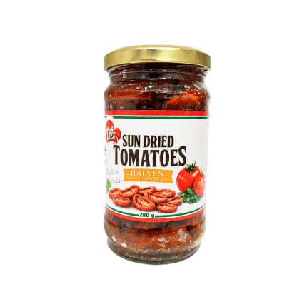 Вяленые томаты в подсолнечном масле, половинки, 280 г (масса основного продукта 160 г)