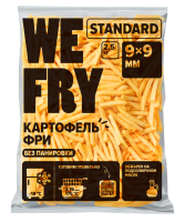 Картофель фри без панировки 9х9 мм (F79) быстрозамороженный Standard We Fry, 2,5 кг