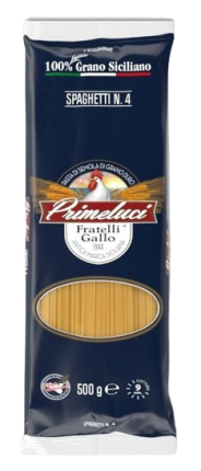 Макаронные изделия PRIMELUCI № 4 Спагетти 500 г